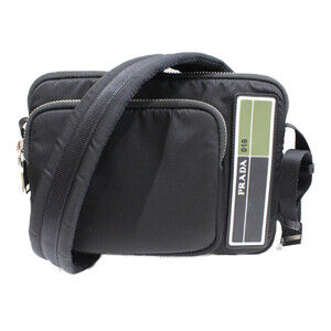 PRADA Messenger Bag Black Shoulder Crossbody